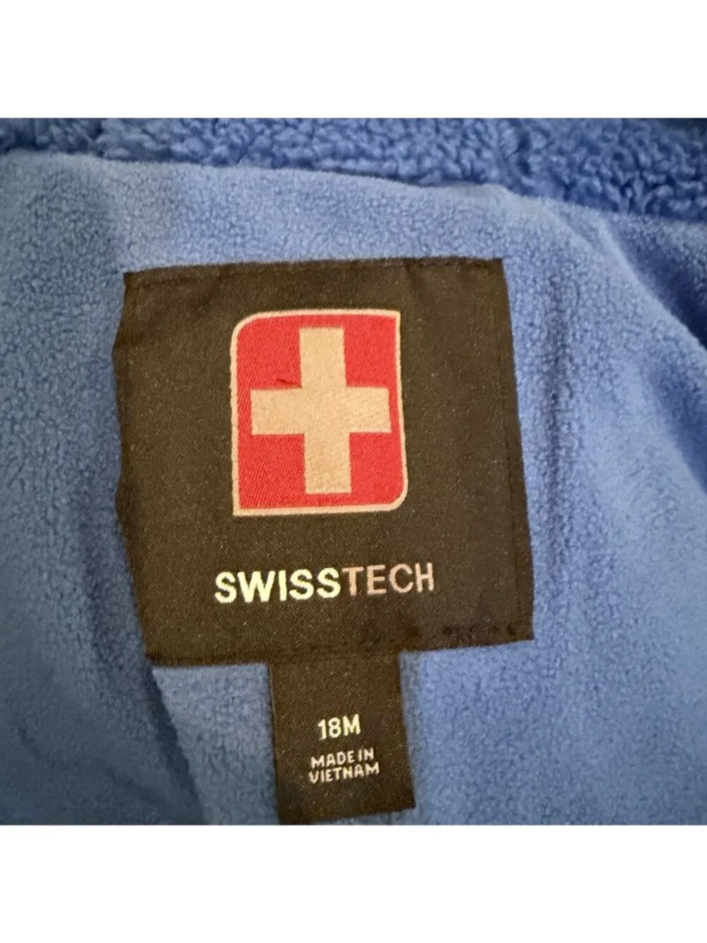 Swisstech Boys Hooded Blue Jacket Coat Size 18 Month